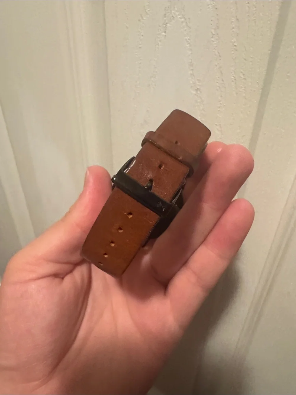 Skagen Silver Dial Brown Leather Strap Watch